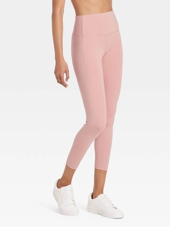 all in motion Pants - All In Motion Dynamic Flex High Waisted Pocketed 7/8 Leggings Mauve Sz M | NWT